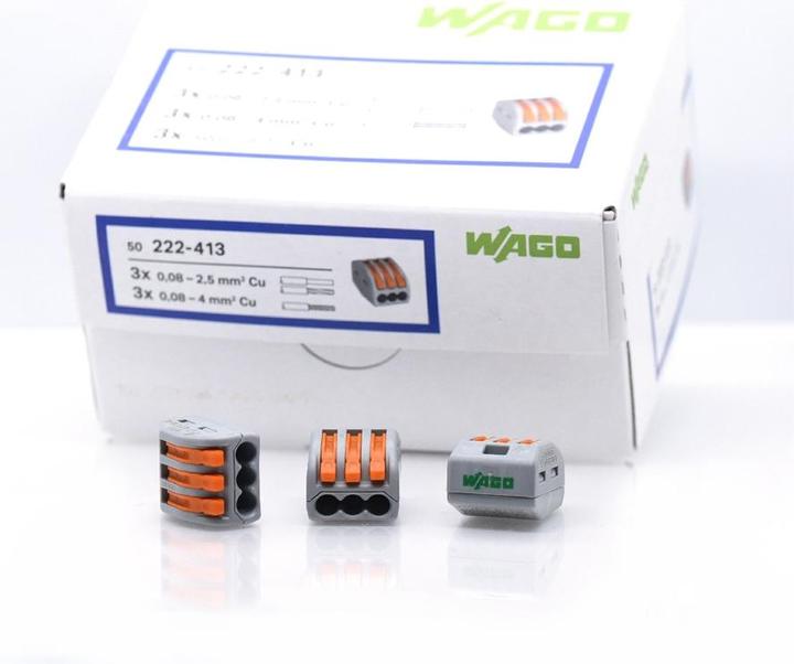 Image du produit Wago 3 bornier de connexion avec leviers