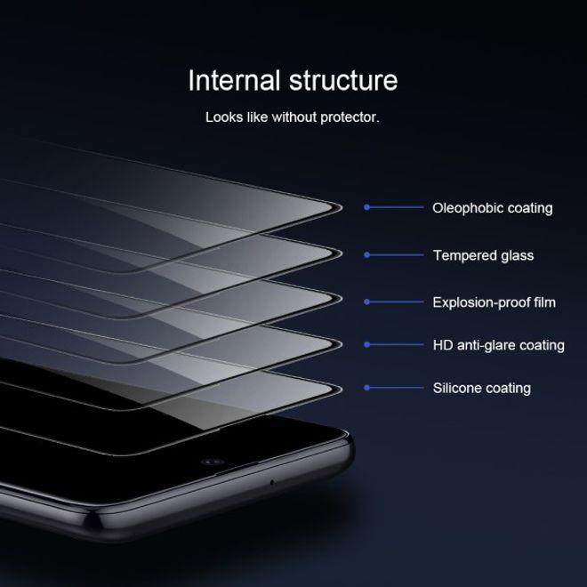Actual product image Nillkin 3D CP+ MAX Series Protective Glass (1 Piece, Samsung Galaxy Note 10 Lite, Samsung Galaxy A71)
