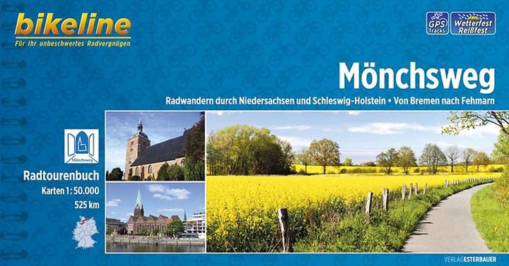 Image du produit Bikeline Radtourenbuch Mönchsweg 50000 (Allemand, Maison d'édition Esterbauer, 2018)