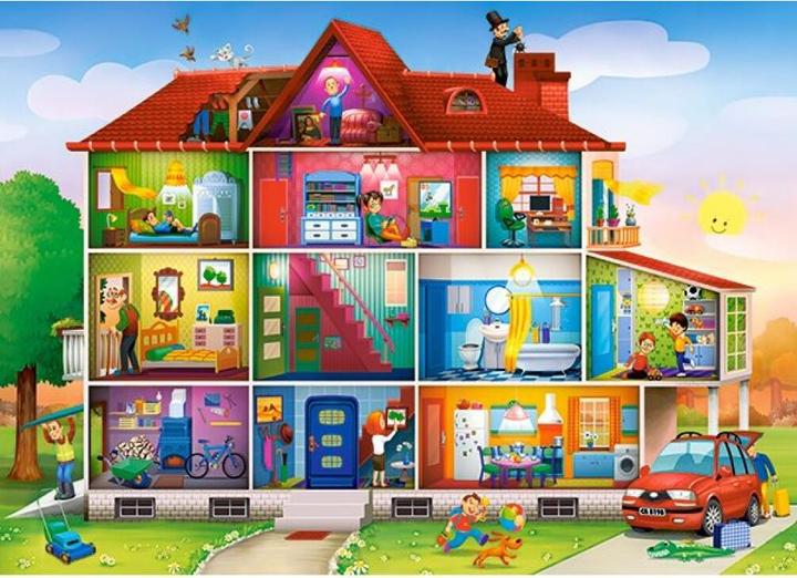 Productafbeelding Castorland Huisleven puzzel 120 stukjes (120 onderdelen)