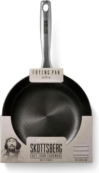 Actual product image Skottsberg Cast Iron 28 pan, PFOA free, Lightweight cast iron, Stainless steel handle (28 cm, Pan set + pot set, Cast iron)
