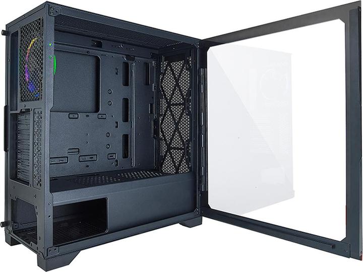 Actual product image Linkworld Hive 450 GAMING Miditower Black RGB retail - Midi/Minitower - ATX (mATX, ITX, ATX, E-ATX)