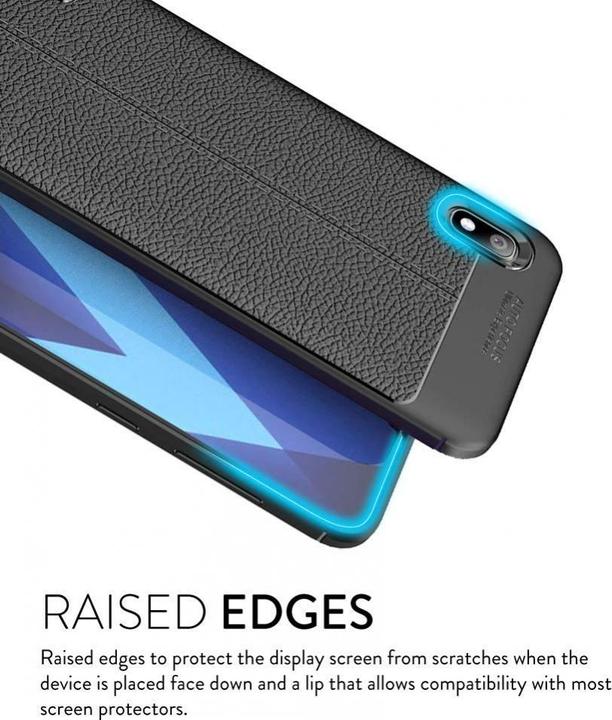 Produktbild Screenguard Samsung Galaxy A10 Hülle Leather Design TPU Cover (Samsung Galaxy A10)