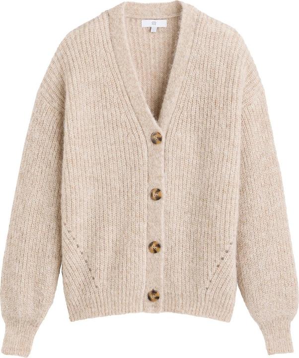 Produktbild La Redoute Collections Geknöpfte Strickjacke mit V-Ausschnitt (M)