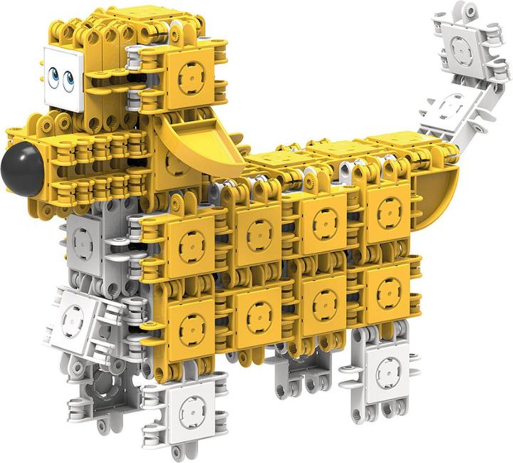 Actual product image Clics Klocki clicformers yellow & baltas friends 74 elementai