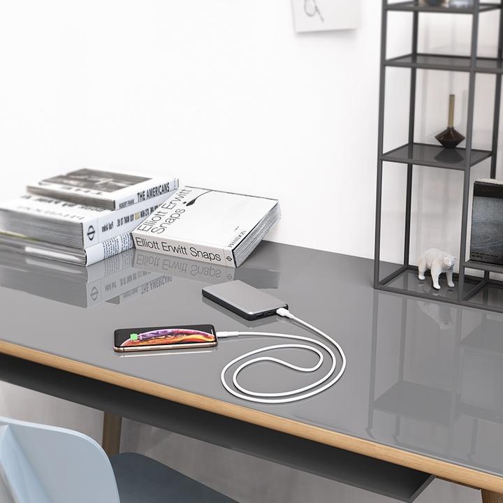 Produktbild Borofone Silicone - kabel połączeniowy USB do Lightning 1m (biały) (1 m, USB 3.0)