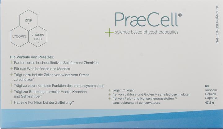 Nährwerte und Zutaten PraëCell Kapsel (60 Stück, Kapseln, 81 g)