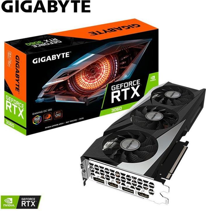 Image du produit Gigabyte GeForce RTX 3060 Gaming OC LHR (12 Go)