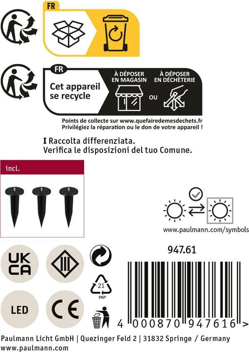 Actual product image Paulmann Outdoor Plug & Shine Light Chain Tubs (6 m)