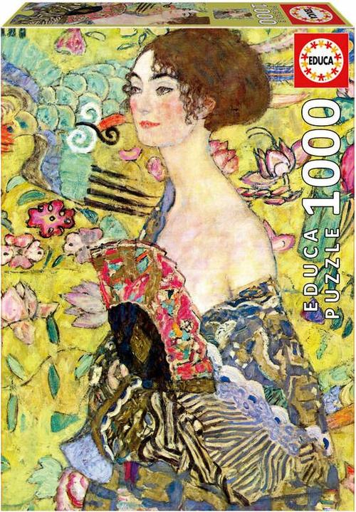 Produktbild Educa 19932 Πάζλ 1000Τεμ. Lady With A Fan, Gustav Klimt (1000 Teile)