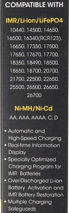 Image du produit Nitecore Chargeur USB UM2 (1 pcs, 14500, 16340, 18650, 26650, Chargeurs sans batterie)