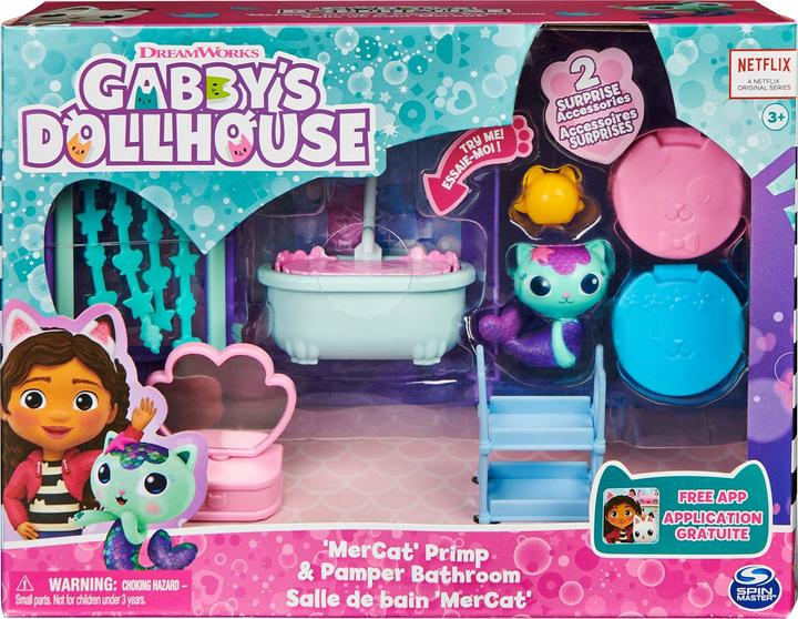 Produktbild Gabby's Dollhouse Deluxe Room MerCat's Bathroom