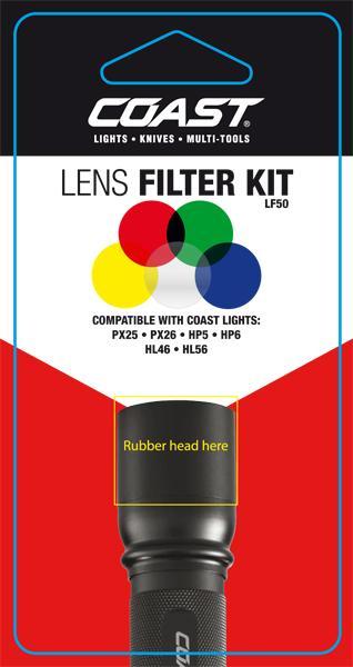 Produktbild Coast LF50 Linsefilter-Set für PX26, HP5, HP6, HL46, HL56