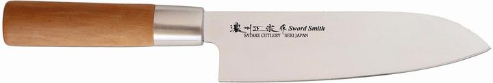 Produktbild Satake Noushu Masamuke Saku Chrome Santoku -kokkiveitsi (17 cm)