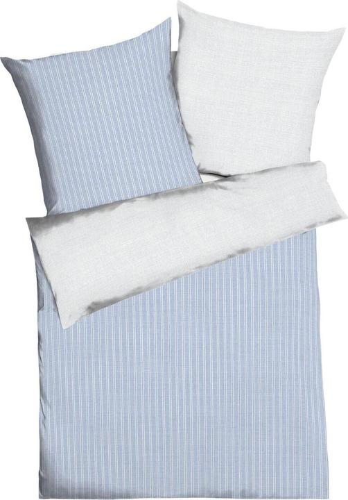Produktbild Traumschlaf Mako-Satin Bettwäsche Eternity Combo hellblau (Bettwäsche Set, 135x200 cm + 80x80 cm)