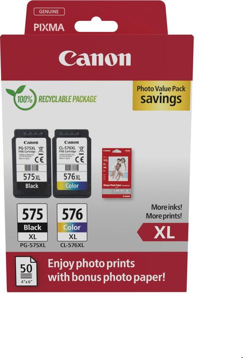 Image du produit Canon PG-575XL /CL-576XL Cartouche d'encre (M, CF, C, Y)