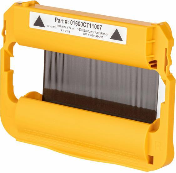 Zebra Thermotransfer-Cartridge Wachs/Harz Etikettendrucker Original Schwarz (6Stk.) (11 cm, Schwarz)