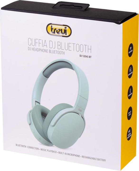 Produktbild Trevi DJ 12E45 BT Kabelgebundenes und schnurloses Headset A Pavilion Musik und Bluetooth-Anrufe Grün (7 h, Kabelgebunden)