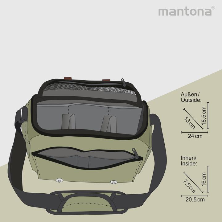 Image du produit mantona Sacoche pour appareil photo Milano piccolo (Sac à bandoulière pour appareil photo)
