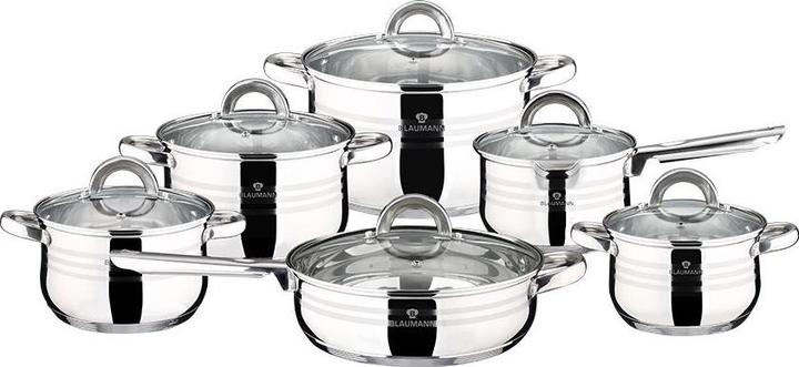 Blaumann Gourmet (24 cm, Pan set + pot set, Stainless steel)