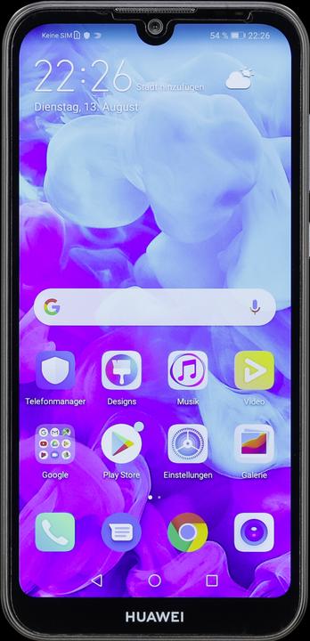 Actual product image Huawei Y5 2019 (16 GB, Midnight Black, 5.71", Dual SIM, 13 Mpx, 4G)