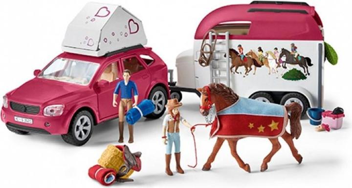 Actual product image Schleich Adventure with car and horse trailer