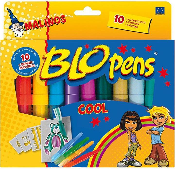 Image du produit Malinos Blopens Airbrush Pens Cool (Multicolore, 10 x)