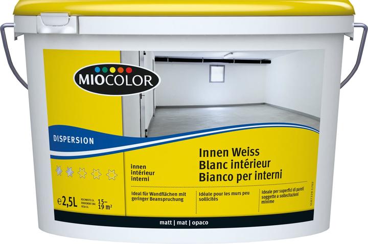 Produktbild Miocolor Dispersion Innen (White, 2.50 l)