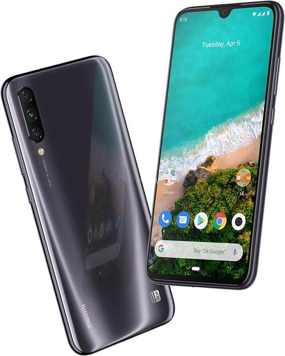 Produktbild Xiaomi Mi A3 (64 GB, Kind of Grey, 6.08", Hybrid Dual SIM, 48 Mpx, 4G)