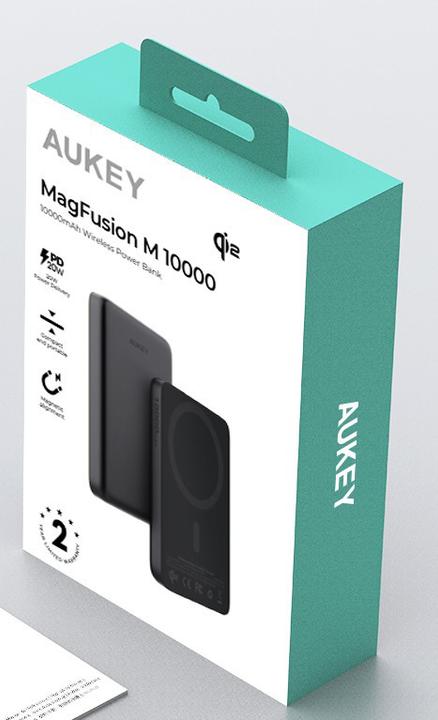 Immagine prodotto Aukey MAG FUSION SLIM - Powerbank (10000 mAh, 20 W, 36 Wh)