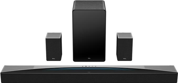 TCL Q85H Q Class 7.1.4 Channel Sound Bar with Dolby Atmos, Wireless Subwoofwer, and Wireless Surround Sp (510 W, 7.1.4 Channel)
