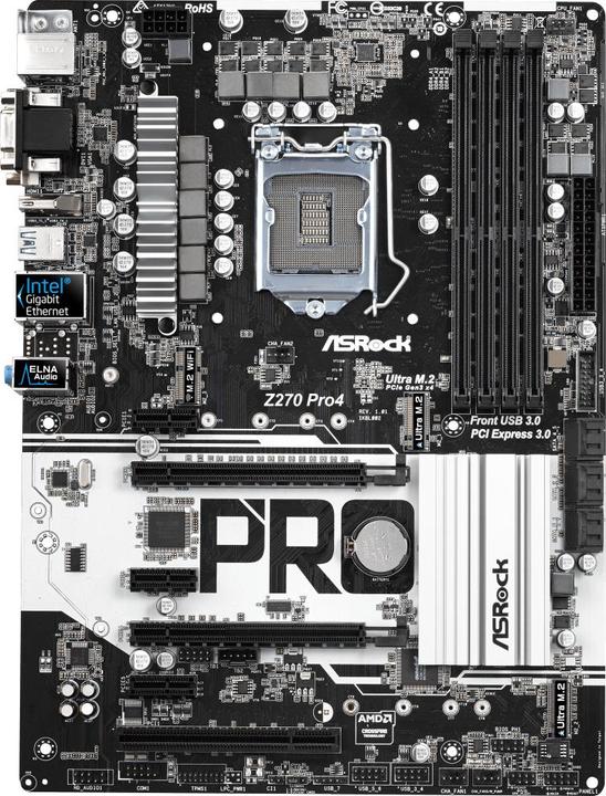 AsRock Z270 Pro4 (LGA 1151, Intel Z270, ATX)