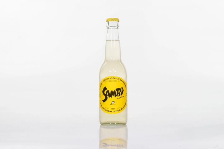 Actual product image Sambi Original Organic Mixed Drink with Holünder Flavour Box 245 x 330 ml / (24 x 33 cl)