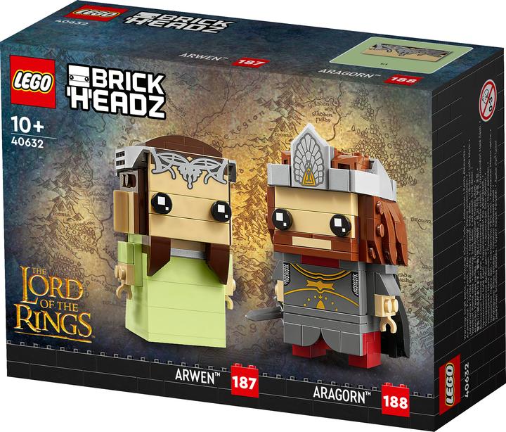 Immagine prodotto LEGO BrickHeadz - Aragorn e Arwen (40632, LEGO Brickheadz)