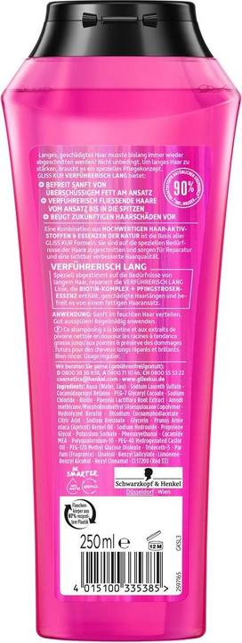 Produktbild Schwarzkopf 5xKur Shampoo 250ml Verführerisch Lang (250 ml, Flüssiges Shampoo)