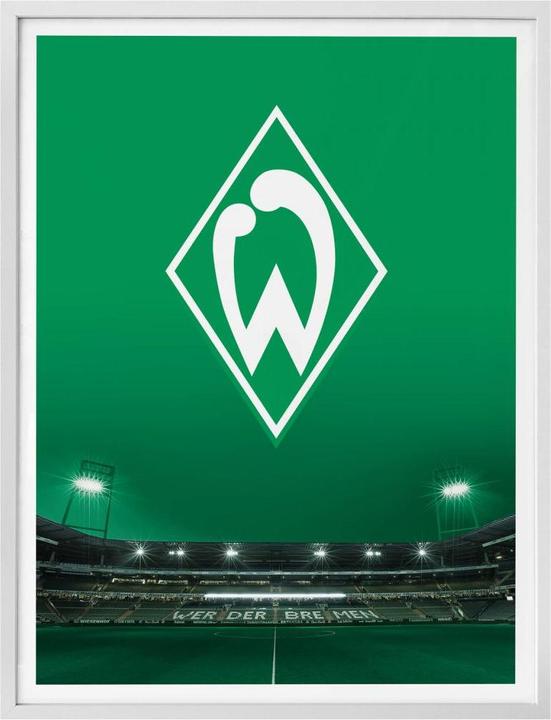 Actual product image SV Werder Bremen Werder Bremen logo with stand (60 x 80 cm)