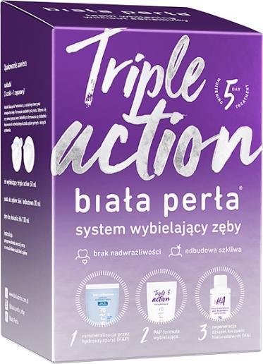 Biala Perla Perla bianca, sistema a tripla azione gel 50 ml + liquido 100 ml + pasta 30 ml (100 ml, Kit)