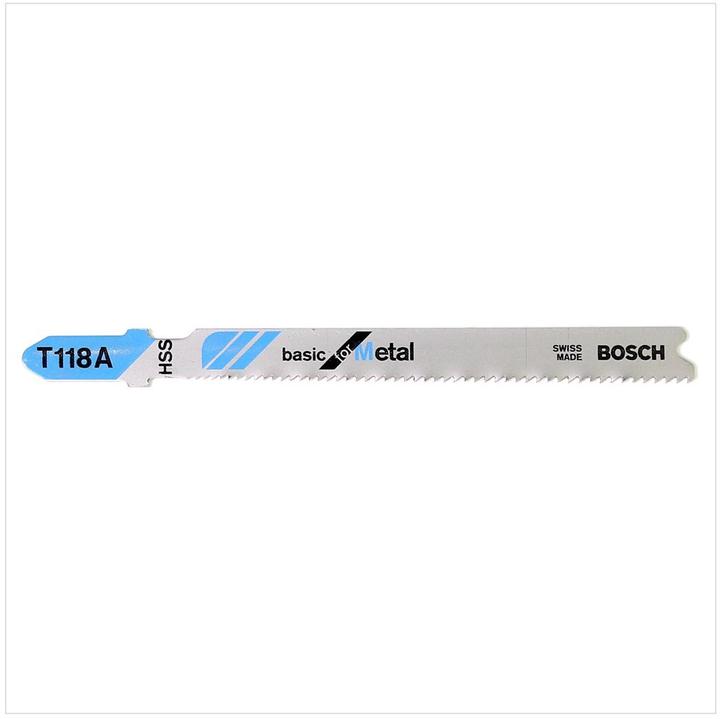 Produktbild Bosch Professional Zubehör Stichsägeblatt T 118 A Basic for Metal, 5er-Pack