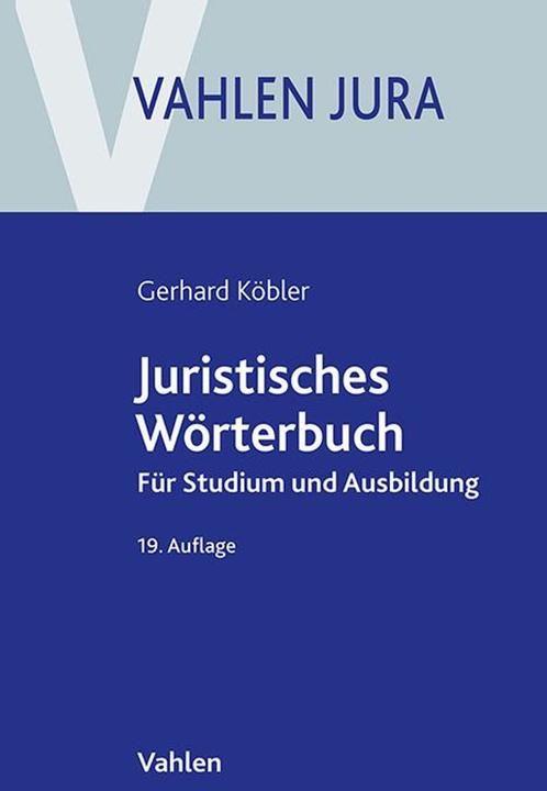 Produktbild Juristisches Wörterbuch (Deutsch, Gerhard Köbler, 2024)