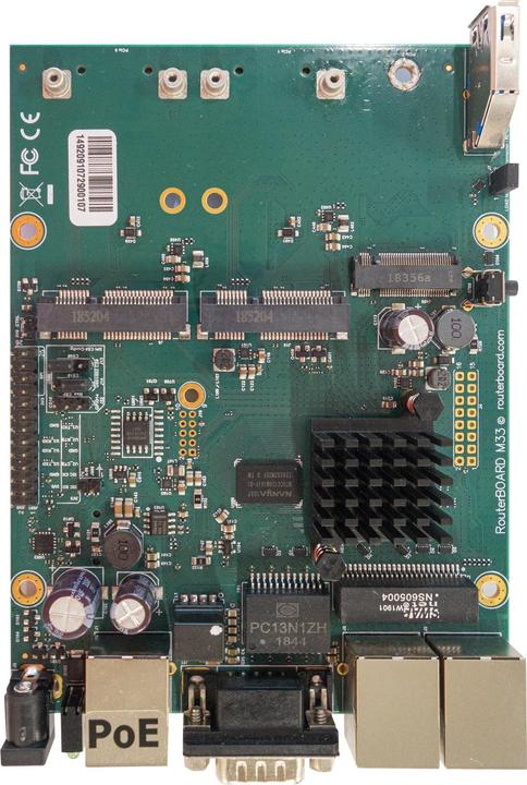 Produktbild MikroTik RBM33G wired router Black, Green, Grey