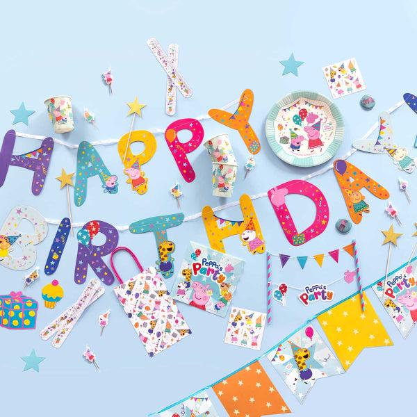 Actual product image Amscan Peppa Pig Birthday Dessert Plate (8 x)