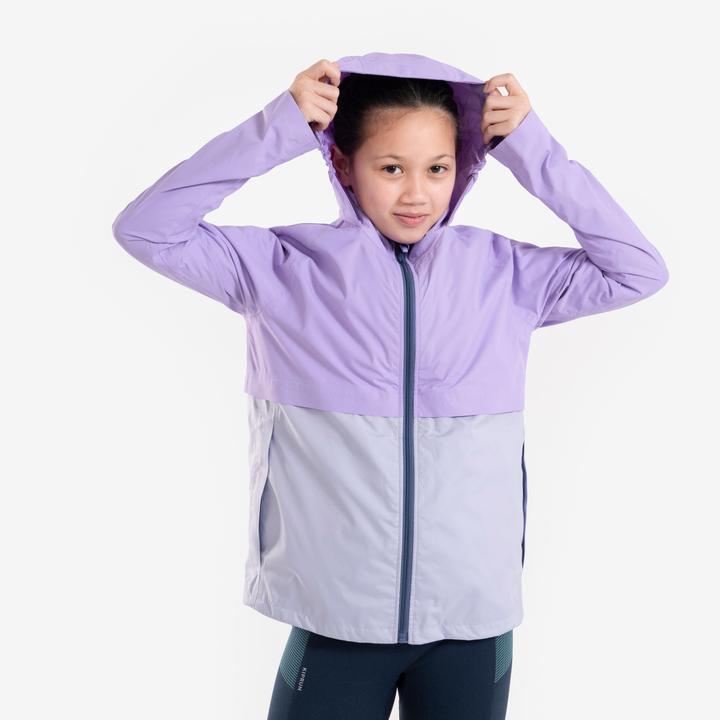 Immagine prodotto Kiprun Giacca da running per bambini 3-in-1 impermeabile e rimovibile - viola (122)