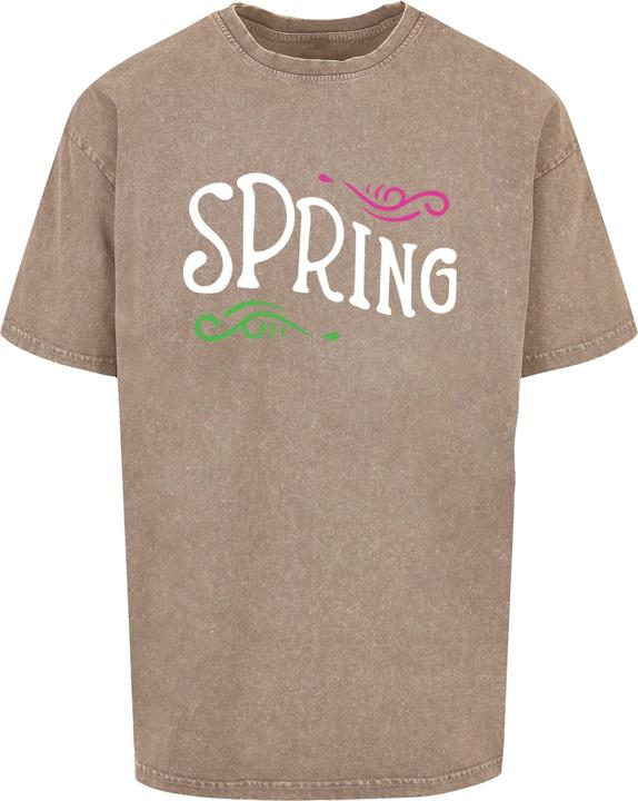 Merchcode Spring text - Acid Washed Heavy Oversized Tee - 114091 (XL)