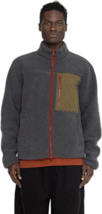 Revolution Kurze Plüschjacke mit kontrastierender Brusttasche (XL)