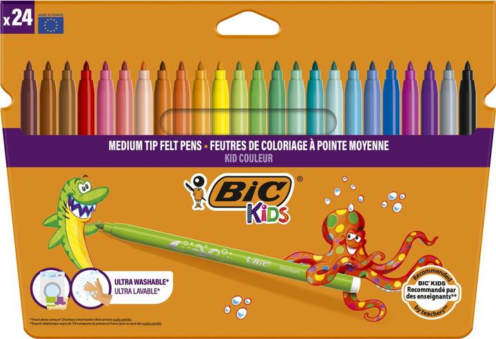 Actual product image Bic Kids Fibre-tip pens Kid Couleur (Multicoloured, 24 x)