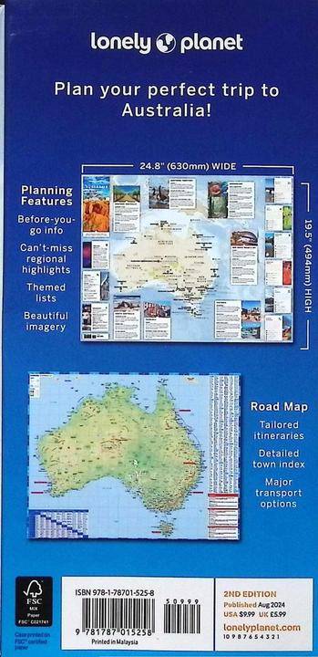 Actual product image Australia Planning Map
