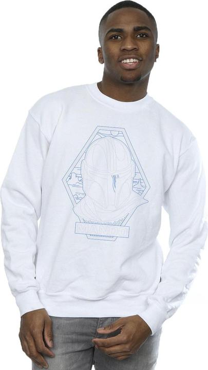 Produktbild Star Wars The Mandalorian Outline Helm Diamond Sweatshirt (M)