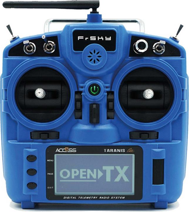 Actual product image FrSky taranis x9 lite eu/lbt transmitter set blue german menu guide, sd-card, 2.4ghz (without batteries)