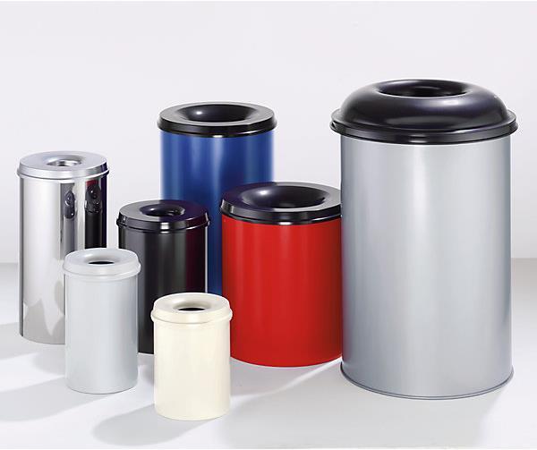 Actual product image kaiserkraft Papierkorb, selbstlöschend (80 l)
