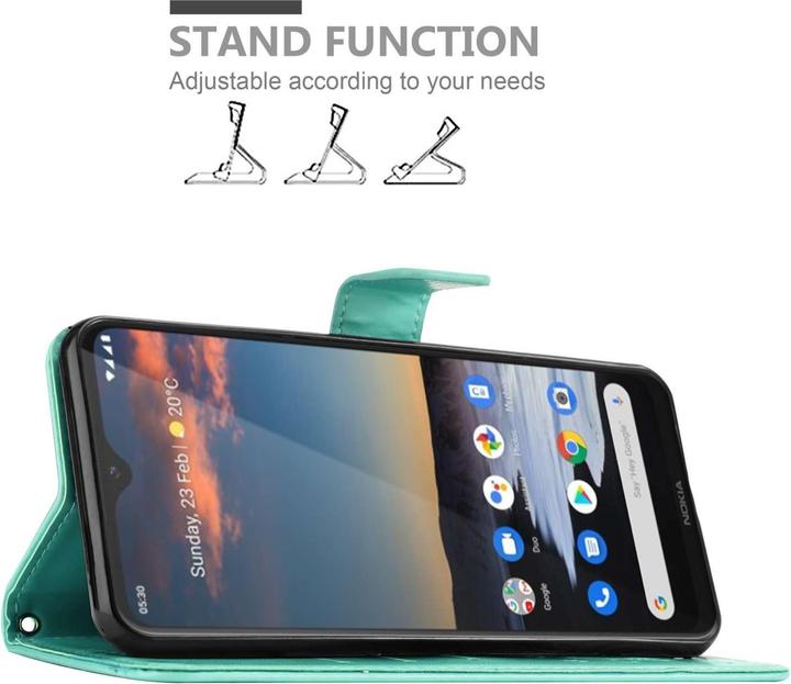 Produktbild Cadorabo Hülle für Motorola MOTO G42 mit Blumen Muster (Motorola Moto G42)
